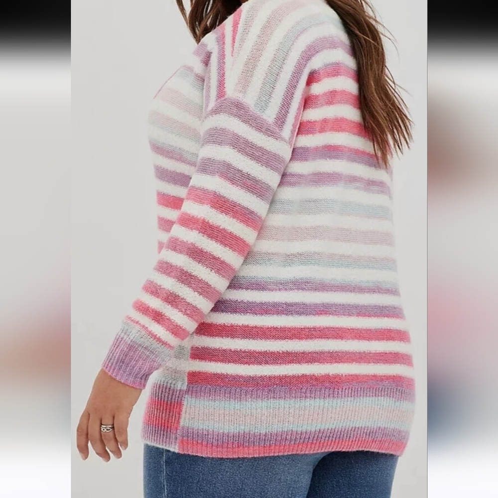 Torrid Multicolor Striped Women's Sweater